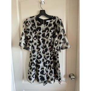 BCBGeneration leopard print romper